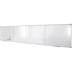 Endlos Whiteboard Grundmodul, grau, 90x120 cm, Kunststoffbeschichtet,