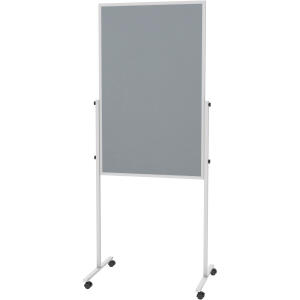 Moderationstafel MAULsolid grau 120/75cm Oberfläche Filz gr/WB