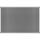 Pinnboard Standard 90/120 grau Textil Alurahmen, Ecken grau
