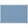 Pinnboard Standard 90/180 hellblau Textil Alurahmen, Ecken grau