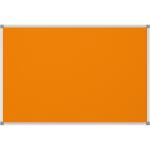 Pinnboard Standard 90/180 orange Textil Alurahmen, Ecken...