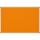 Pinnboard Standard 90/180 orange Textil Alurahmen, Ecken grau