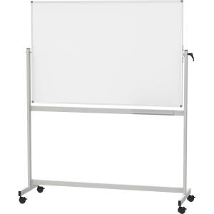 Mobilboard Standard 120/220cm grau Mobile Wendetafel freistehend