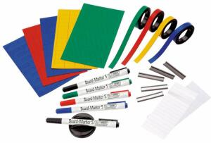 Zubehörset groß fb.sort. Magnetsymbole Streifen Schilder Mar