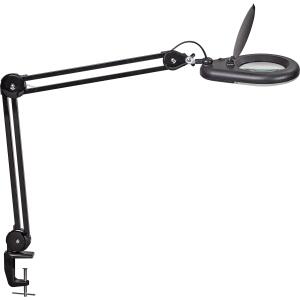 Lupenleuchte MAULviso 6Watt sw LED-Leuchte Klemmfuß