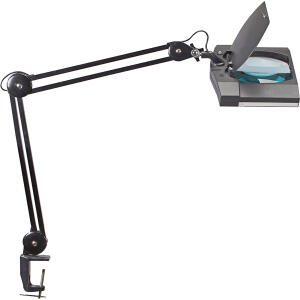 Lupenleuchte MAULvitrum 7Watt sw LED-Leuchte Klemmfuß