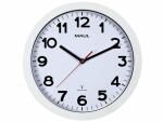 Uhr MAULstep 30RC Funkuhr weiß Wanduhr Kunststoff...