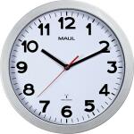 Uhr MAULstep 30RC Funkuhr silber Wanduhr Kunststoff...