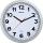 Uhr MAULstep 30RC Funkuhr silber Wanduhr Kunststoff Rahmen Ø 30cm