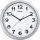 Wandfunkuhr step Ø 35 cm, silber automatische Synchronisation