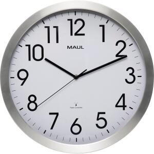 Uhr MAULmove 40RC Funkuhr Wanuhr Aluminium Rahmen Ø 40cm
