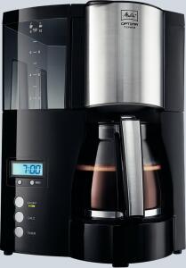 Kaffeemaschine Oprima Timer schwarz- edelstahl, Glaskanne für 8-12 Tassen