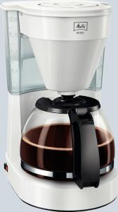 Kaffeemaschine Easy II weiß, Glas- kanne für bis zu 10 Tassen,