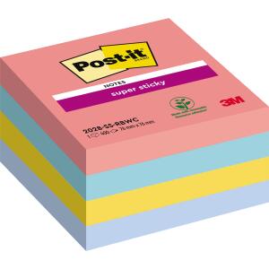 Post-it SuperSticky Haftnotiz Super Sticky Würfel - 76 x 76 mm, 440 Blatt