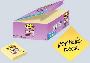 Post-it Super Sticky Notes Vorteils- pack mi 24 Blöcke 90 Bl im Karton