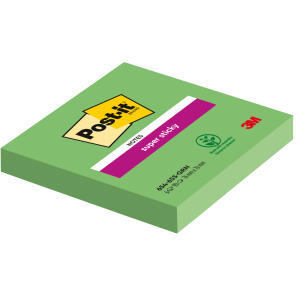 Post-it SuperSticky Haftnotiz  Notes - 76 x 76 mm, immergrün, 90 Blatt