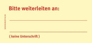 Haftnotizen 75 x 35 mm, gelb Bitte weiterleiten an..