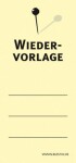 Haftnotizen 75 x 35 mm, gelb Wiedervorlage