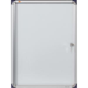 Schaukasten extraflach magnethaftend 9xA4, weiß, abschließbar