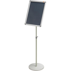 Info Display A3 höhenverstellbar silber Hoch-/Querformat
