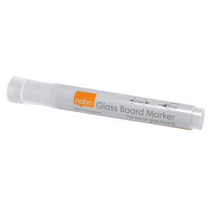 Nobo Glas-Whiteboardmarker weiß