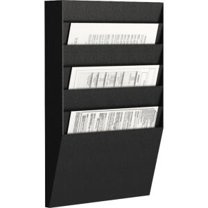 Sortiertafel quer 6 Fächer A4 schwarz Außenmaß:50,2x31,1x7,9