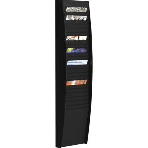 Sortiertafel hoch 1x25 Fächer A4 schwarz, Außenmaß:112x27,3x12,9