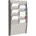 Sortiertafel hoch 2x10 Fächer A4 grau, Außenmaß:86,5x54,4x10,6