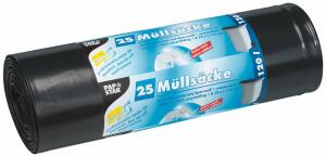 Müllsack 25ST 70x110cm schwarz PAPSTAR 12134 LDPE 120L