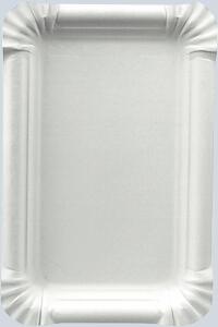 Einweg-Teller Pure 13x20cm weiß weiß