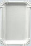 Einweg-Teller Pure 13x20cm weiß weiß