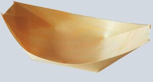 Schale pure Schiffchen 11x6,5 cm Holz für Fingerfood