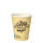 Trinkbecher Pappe Pure Joy 0,2l, creme, Ø 8 - 9,2 cm