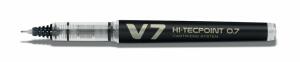 Tintenroller Hi-Tecpoint V7, 0,4mm, schwarz, Kappenmodell, mit Flüssig-