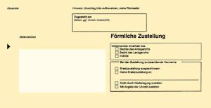 RNK Postzustellungsumschlag DIN Lang mit Sichtfenster 220 x 110 mm