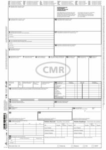 RNK Internationaler Frachtbrief (CMR), DIN A4, 1 x 4 Blatt, SD.