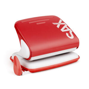 Design Locher, 20 Blatt (2 mm), rot, Formate: A4, A5, A6