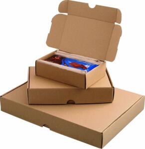 Maxibriefkarton braun, 25 Stück Innenmaß: 225x155x45 mm