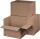Fixkarton braun, Innenmaß: 330x220x-190 mm, m. Automaikboden,
