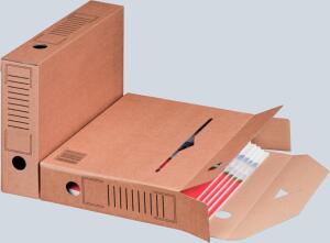 Archiv-Ablagebox braun Innenmaß: 315x65x233 Außenmaß: 320x67x242