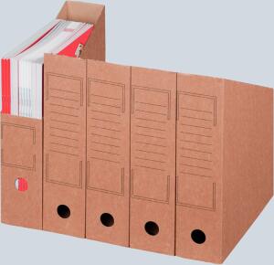 Archiv-Stehsammler braun oben offen Innenmaß: 260x75x315 Außenmaß: