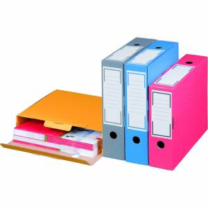 Archiv-Ablagebox grau Innenmaß: 315x96x260mm Außenmaß: 325x100x265mm