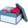 Archivbox m Deckel 414x331x266 2St. 2 Stück in Folie, grau