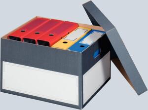 Archivbox mit separatem Deckel grau Innenmaß: 440x380x290