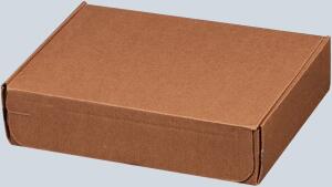 Modulbox braun, portooptimiert als Maxibrief, haftklebend, Aufreißfaden