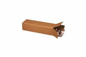 Planbox braun, quadratisch, doppelte Haftklebung, Aufreißfaden