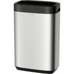 Abfallbehälter 50l, Edelstahl, Metall/Kunststoff,