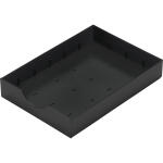 Styrodoc Systemschublade schwarz, 3 Stege (1 Längs-/...