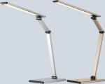 LED Arbeitsleuchte Slim, space-silber LED 7W, 360 Lumen,...