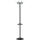 Unilux CYPRES Garderobenständer schwarz, 8 Dreifach-Kleiderhaken, drehbarer Kopf, Schirmhalter, 170 cm hoch, 34 cm Durchmesser